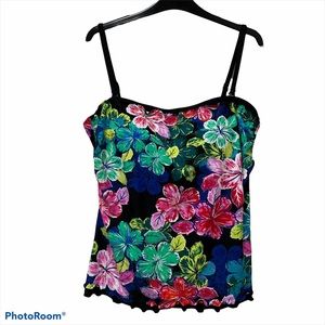 Maxine of Hollywood Floral Tankini Top